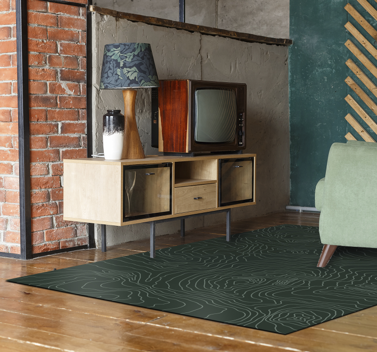 Dywan winylowy mapa topograficzna - TenStickers