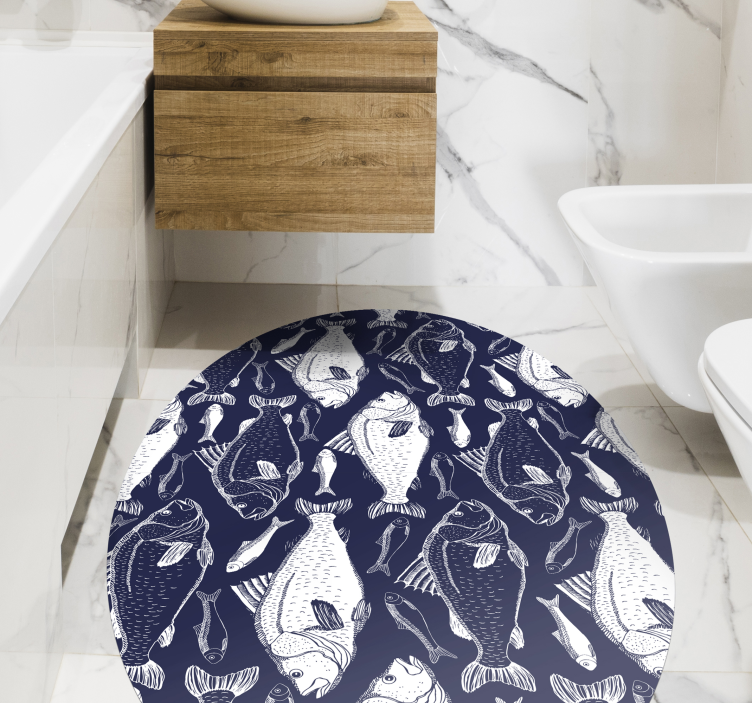 Dywanik winylowy ryby morskie - TenStickers