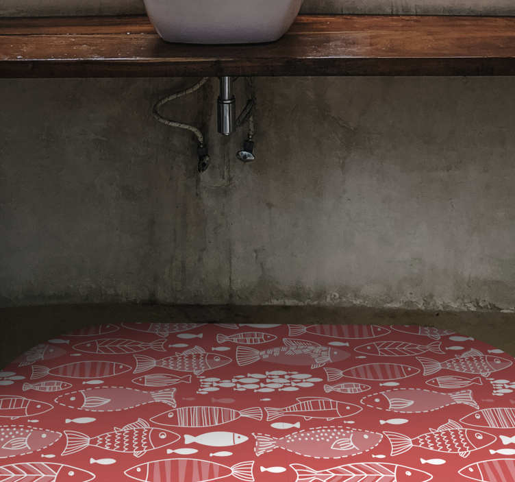 Dywanik winylowy z rybami pod wodą - TenStickers