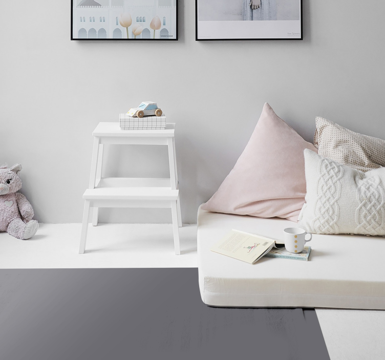 Dywan winylowy w kolorze antracytowym - TenStickers