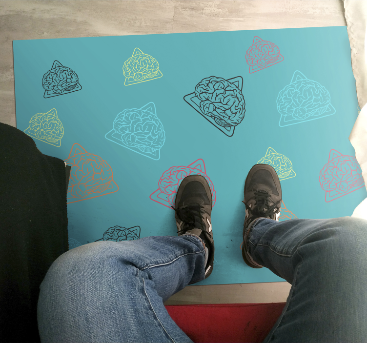 Dziecięcy dywan winylowy abstrakcyjne wzorce mózgowe - TenStickers