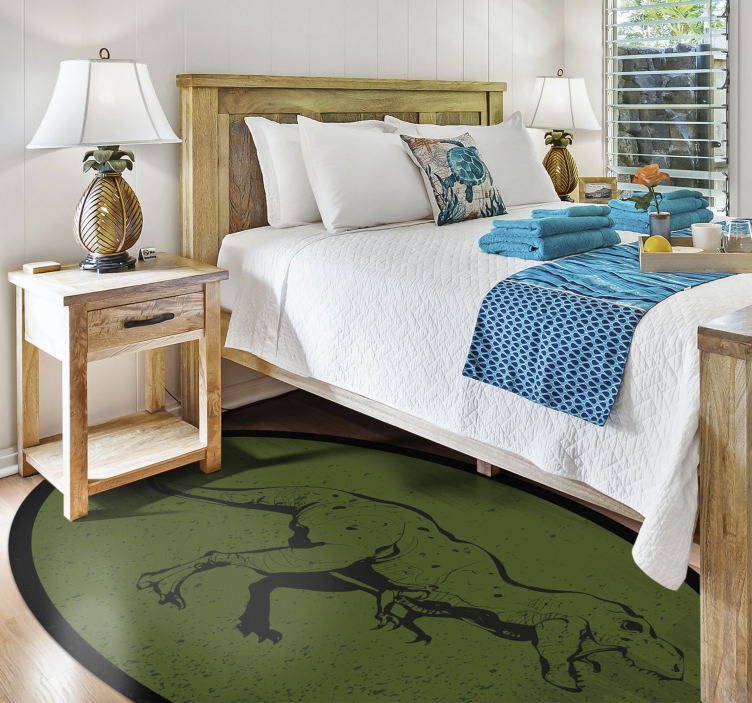 Dziecięcy dywan winylowy o tematyce dinozaurów - TenStickers