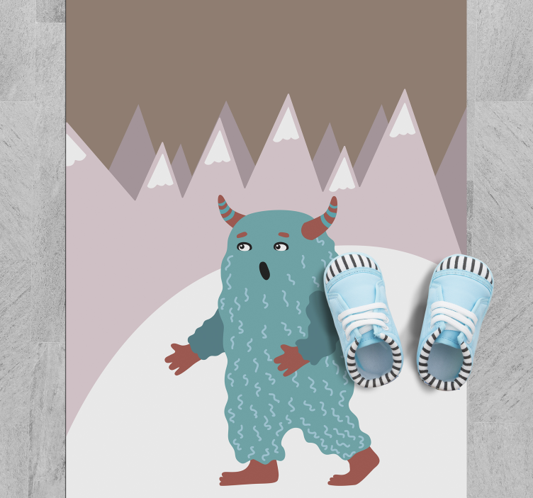 Dziecięcy dywan winylowy postać nordyckiego potwora - TenStickers