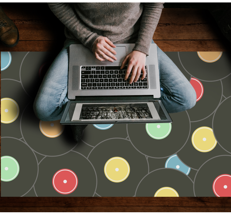 Dywan winylowy dla nastolatków żywe płyty winylowe - TenStickers