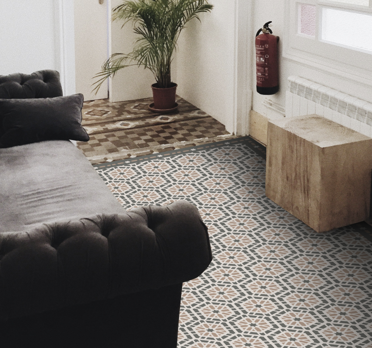 Gotyckie portugalskie płytki jako dywan  - TenStickers