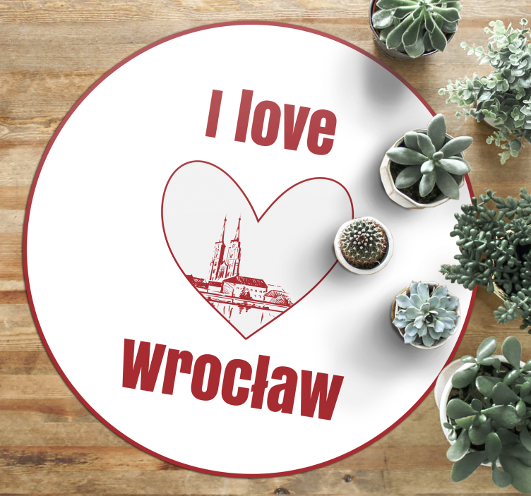 Uwielbiam niestandardową matę winylową wrocław - TenStickers