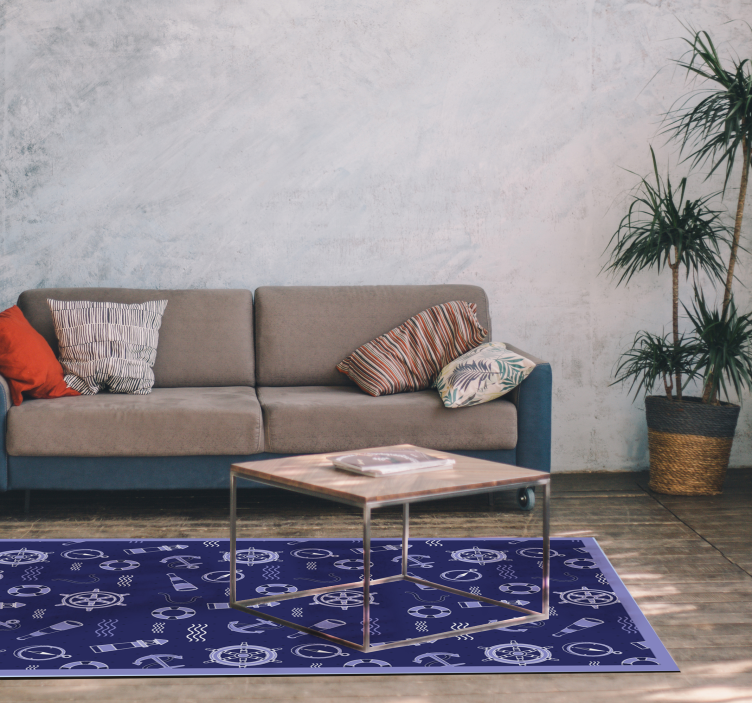 Kotwice i liny nowoczesny dywan - TenStickers