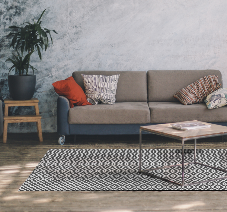 Dywan z winylu kwadratowy etniczny - TenStickers