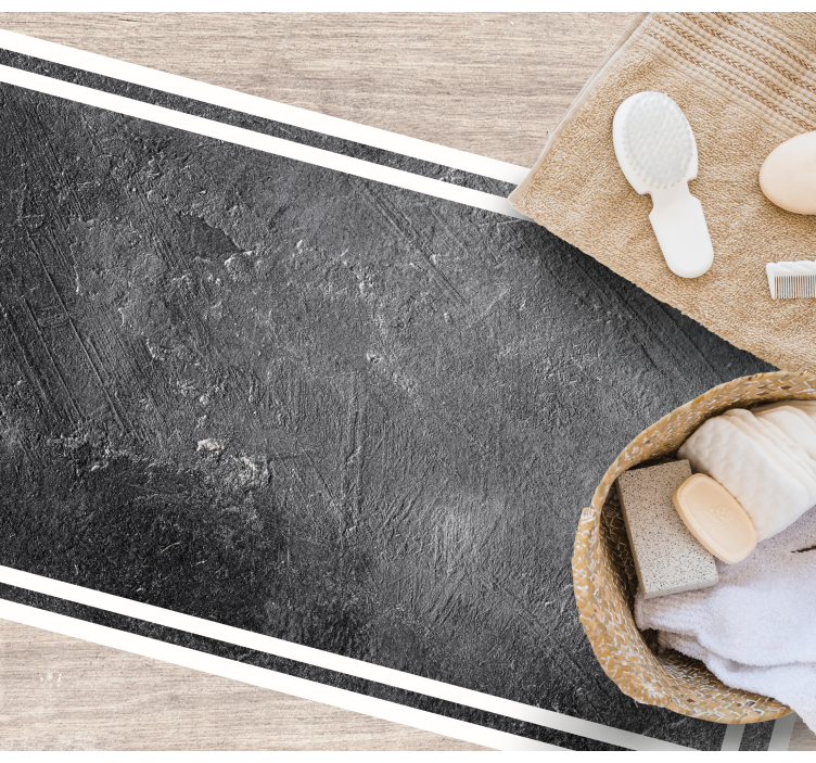 Ciemnoszary marmurowy dywan z teksturą płytek - TenStickers