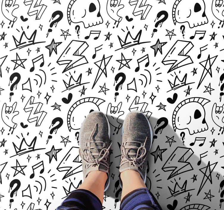 Dywan winylowy dla nastolatków eklektyczne młodzieżowe wzory - TenStickers