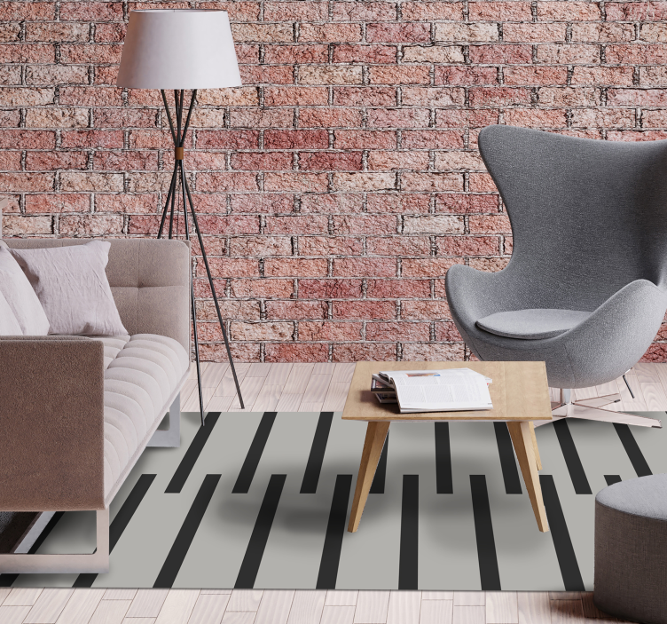 Nowoczesny dywan winylowy elegancki wzór w paski - TenStickers