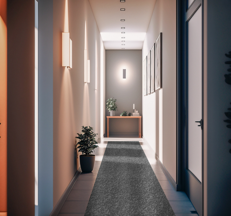 Nowoczesny dywan winylowy Szara jednokolorowa tkanina - TenStickers