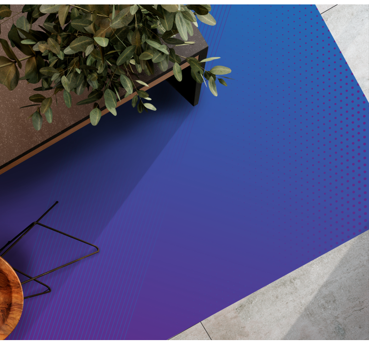 Nowoczesny dywan winylowy w niebieski gradient - TenStickers