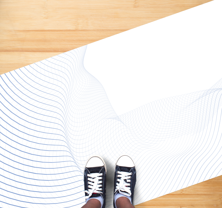 Nowoczesny dywan winylowy wzór fali płynu - TenStickers