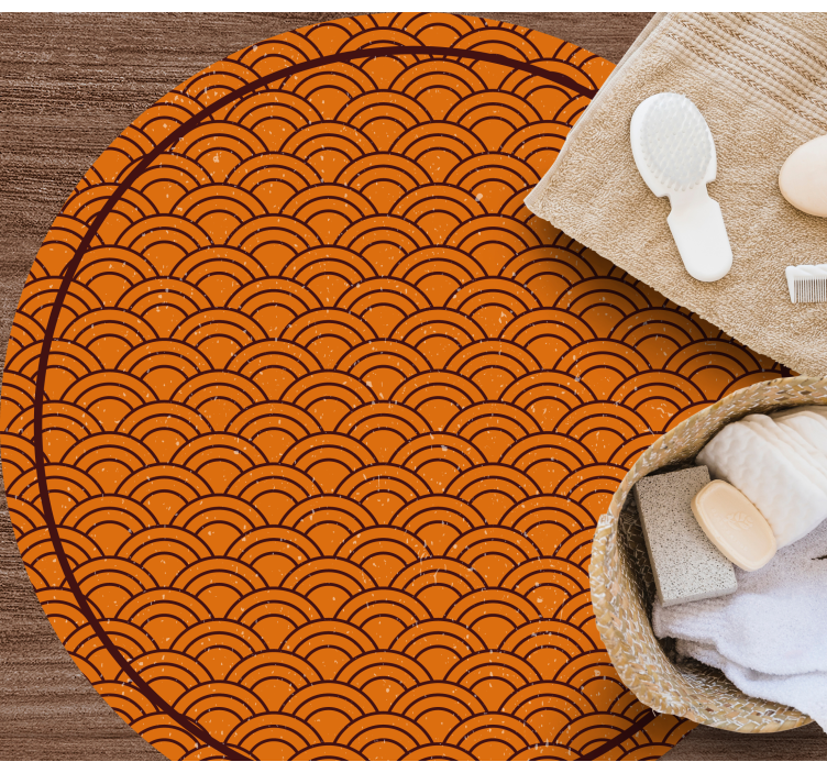 Orientalny wzór azjatycki tradycyjny dywan falowy - TenStickers