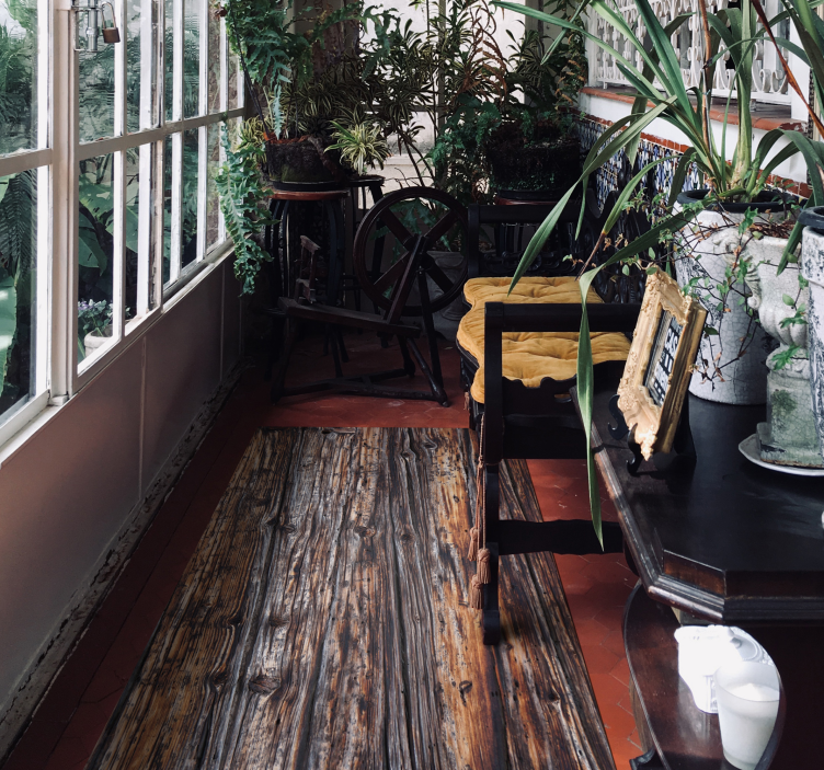 Dywan winylowy w stylu vintage z efektem drewna - TenStickers