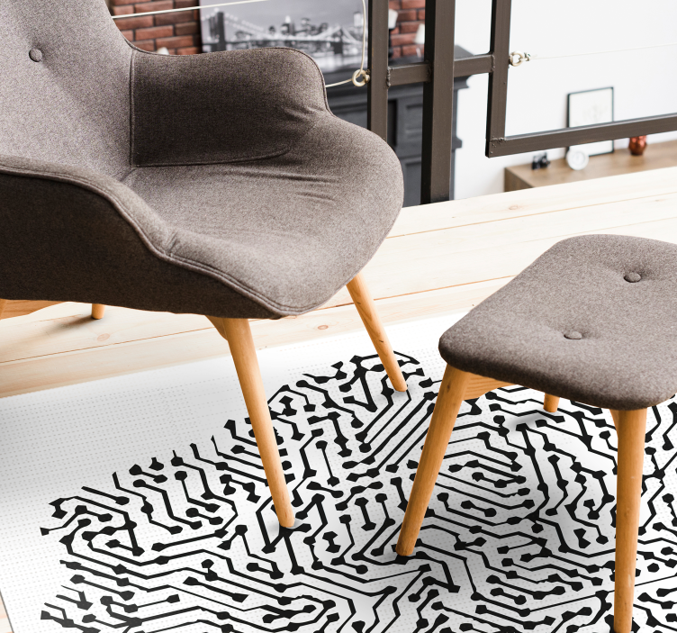 Dywan winylowy Polska abstrakcyjna mapa - TenStickers