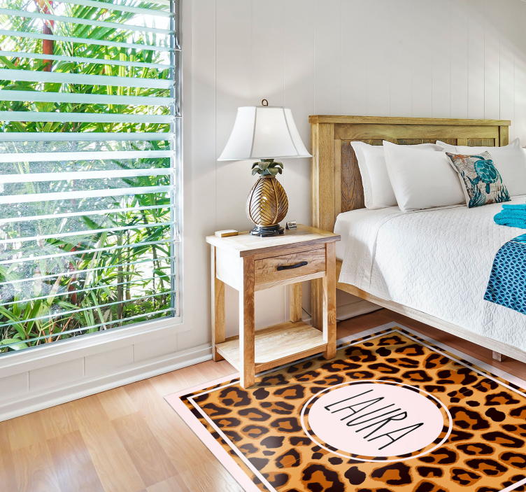 Dywan winylowy z nadrukiem w panterkę - TenStickers