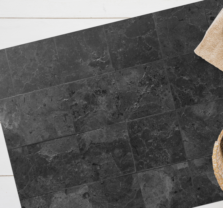 Dywan nowoczesny szary tekstura płytek - TenStickers