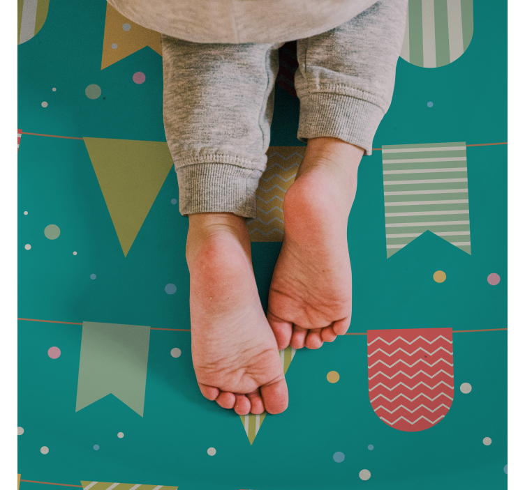 Dywan winylowy dla dzieci Kolorowe kształty - TenStickers