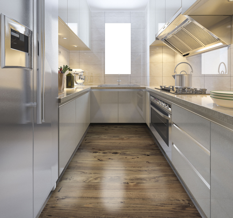 Dywan winylowy do kuchni z efektem drewna - TenStickers