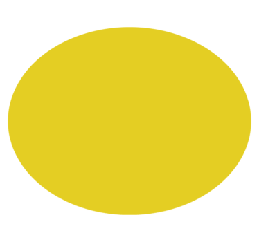 Żółty dywan winylowy okrągły projekt - TenStickers