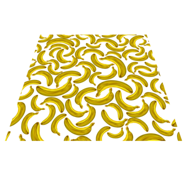 Żółty dywan winylowy projekt banana - TenStickers