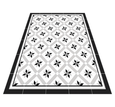 Dywan winylowy do kuchni czarny hydrauliczny - TenStickers