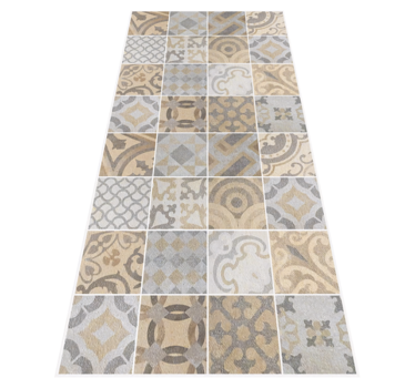 Dywan winylowy do kuchni cement arancioni - TenStickers
