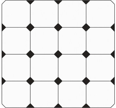 Dywan winylowy do kuchni kratkowany nadruk diamentowy - TenStickers