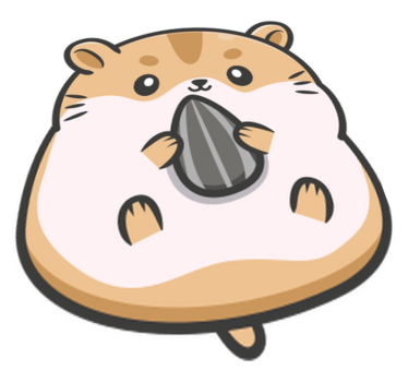 Dywan winylowy zwierzęta z uroczą grafiką chomika - TenStickers