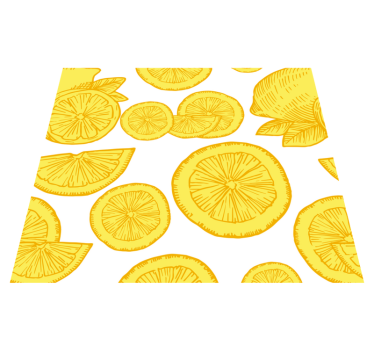 Dywan winylowy do kuchni rysunek pomarańczy i cytryny - TenStickers