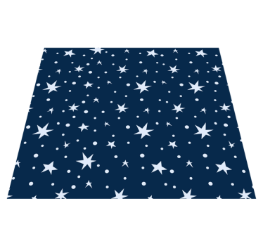 Dywan winylowy w gwiazdki na granatowym tle - TenStickers