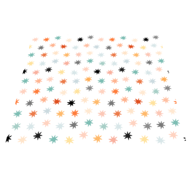 Dywan winylowy w gwiazdki w geometryczny wzór - TenStickers