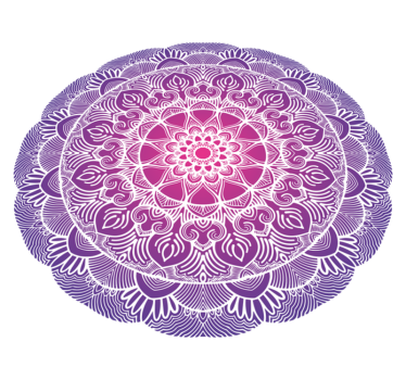 Dywan winylowy do salonu mandala fioletowa kwiat życia - TenStickers