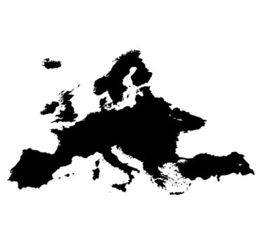 Dywan winylowy mapa świata tablica kredowa europa - TenStickers