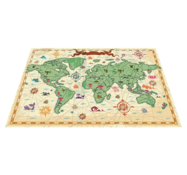 Dywan winylowy mapa świata klasyczna mapa świata - TenStickers