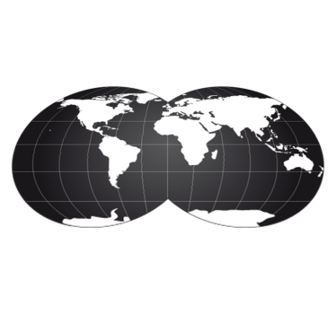 Dywan winylowy mapa świata dekoracyjny globus - TenStickers