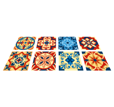 Dywan winylowy do kuchni płytki eraldo azulejos - TenStickers
