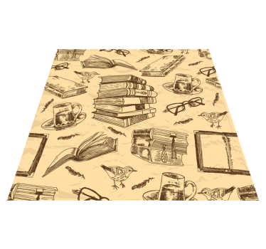 Dywan winylowy do biura stara biblioteka - TenStickers