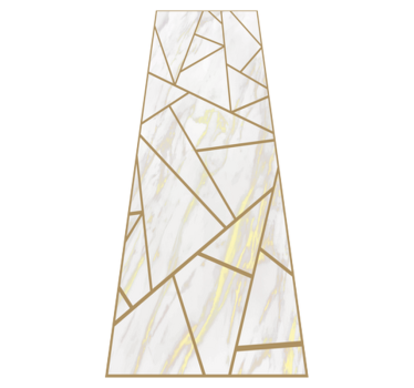 Dywan winylowy do biura mozaika geometryczna marmurowa - TenStickers