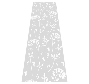 Dywan winylowy do biura kwiaty w rysunku - TenStickers