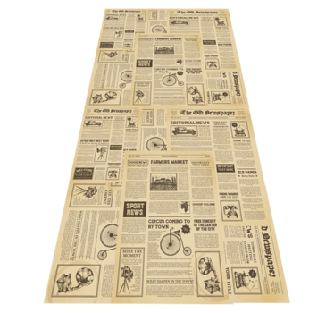 Dywan winylowy do biura w stylu vintage amerykańskiej gazety - TenStickers