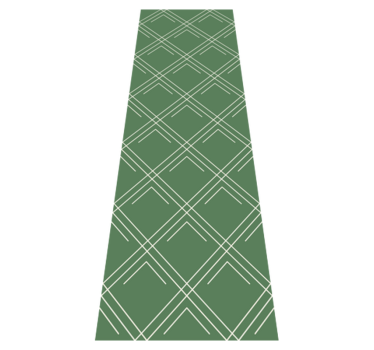 Dywan winylowy do biura zielone eleganckie kwadraty - TenStickers