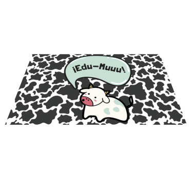 Dywan winylowy krowa z imieniem - TenStickers