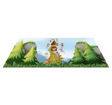 Dywan winylowy dla dzieci z bajki - TenStickers
