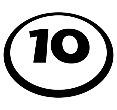 Dywan winylowy do sypialni customizable Circular Number - TenStickers