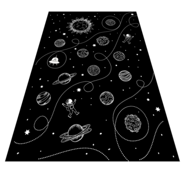 Dywan winylowy z gwiazdami i planetami - TenStickers