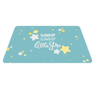 Dywan winylowy z błyszczącą gwiazdą - TenStickers