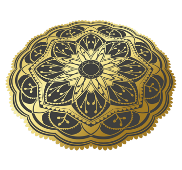 Dywan winylowy mandala z wzorem kwiatowym - TenStickers